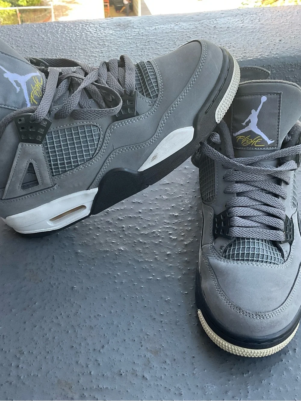 Nike Air Jordan 4 Retro Cool Grey Chrome Dark Charcoal size 7